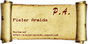 Pieler Armida névjegykártya